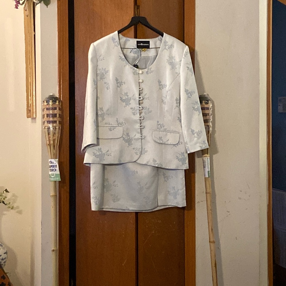 2 piece embroidered dressy suit by Sage Harbor